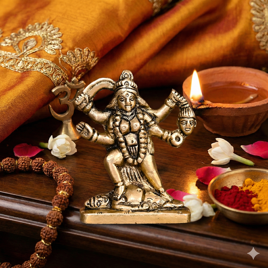 Kali brass statue