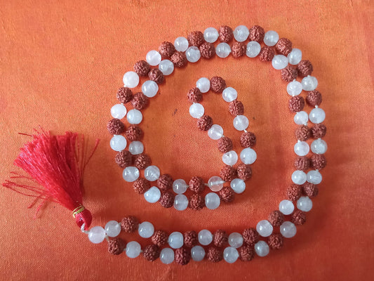 Rudraksha Sphatika Mala