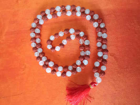 Rudraksha Sphatika Mala