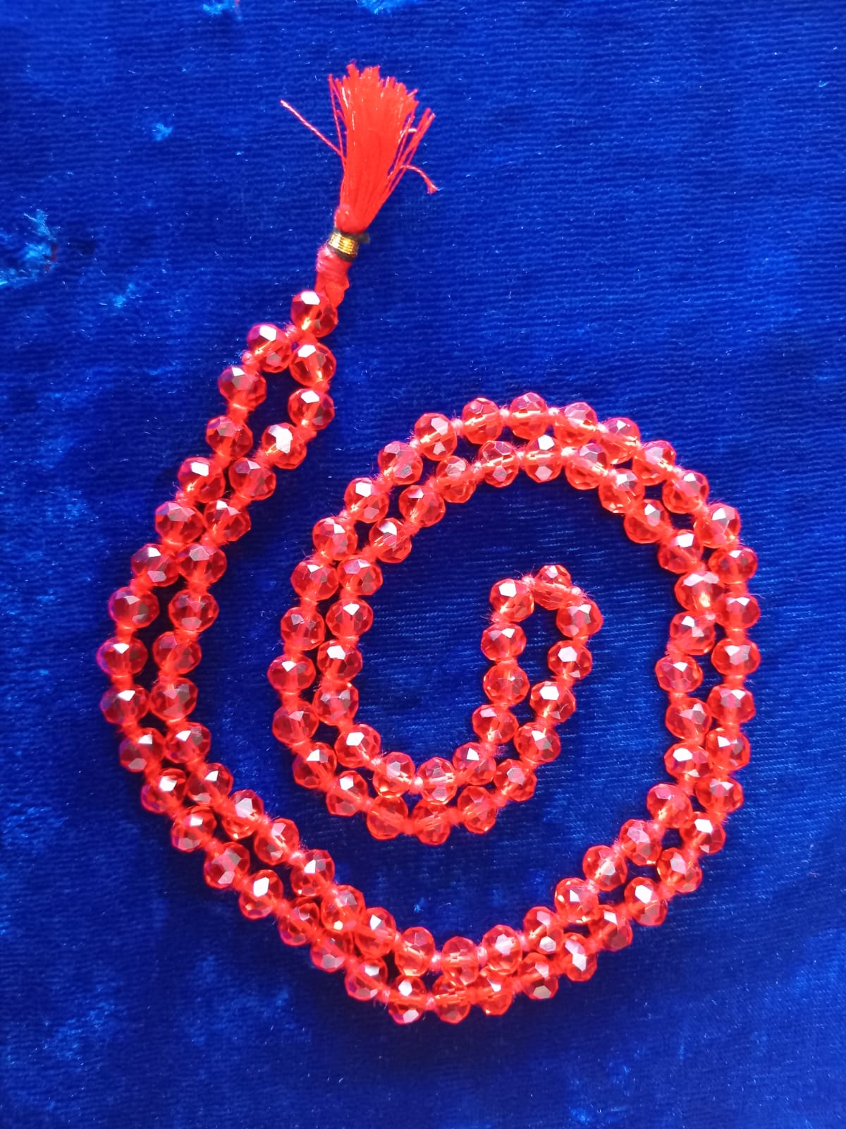Red Crystal mala