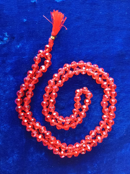 Red Crystal mala