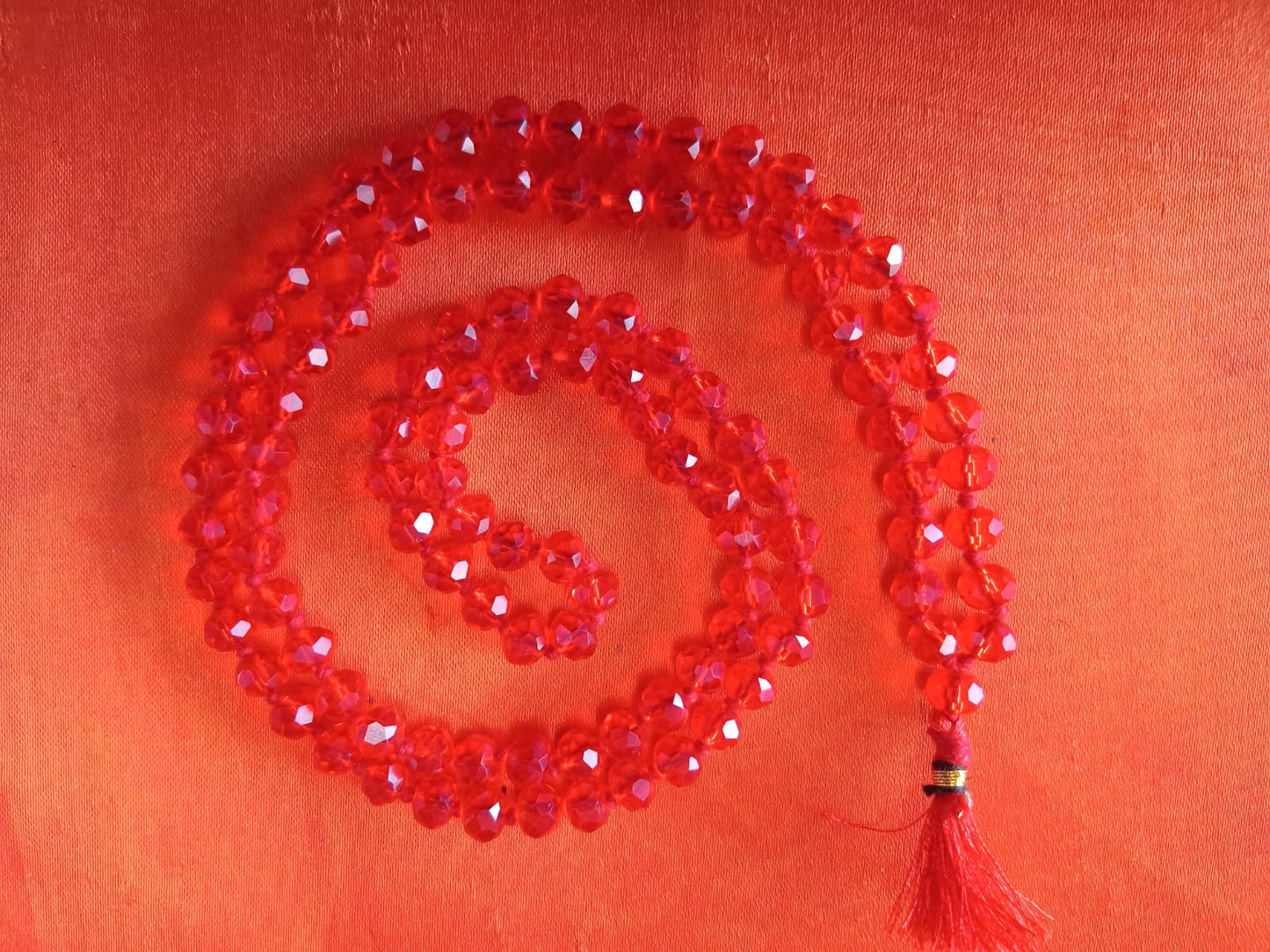 Red Crystal mala